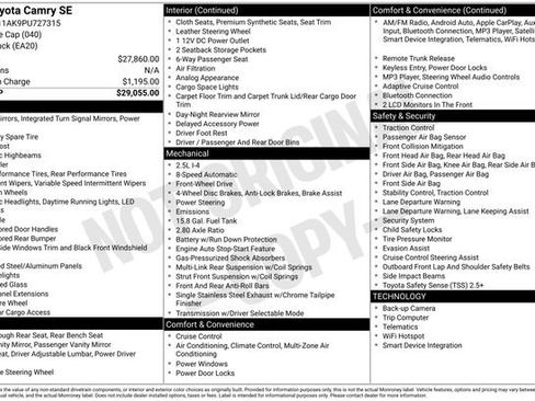 Used 2023 Toyota Camry SE image 4