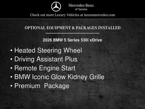 Used 2026 BMW 530i xDrive w/ Premium Package image 3