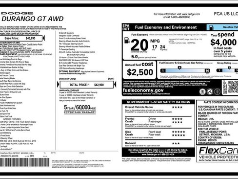 New 2026 Dodge Durango GT image 2