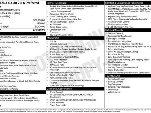 Used 2024 MAZDA CX-30 AWD 2.5 S w/ Preferred Package image 20