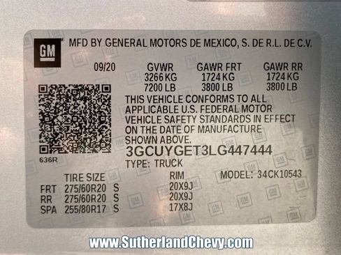 Used 2020 Chevrolet Silverado 1500 LTZ w/ LTZ Premium Package AWD/4WD image 60
