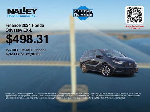 Certified 2024 Honda Odyssey EX-L image 3