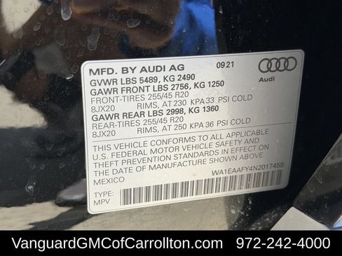 Used 2022 Audi Q5 2.0T Premium Plus w/ Premium Plus Package AWD/4WD image 37