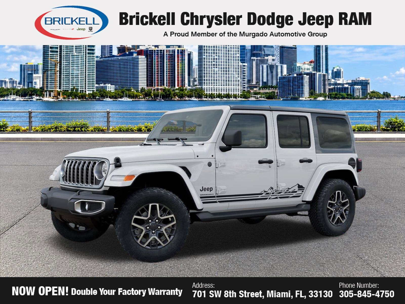 New 2026 Jeep Wrangler Unlimited Sahara w/ Rockslide Package AWD/4WD image 3