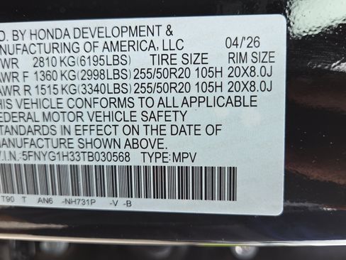New 2026 Honda Pilot Sport image 22