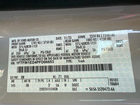 Certified 2023 Ford F150 XLT w/ Equipment Group 302A High AWD/4WD image 47