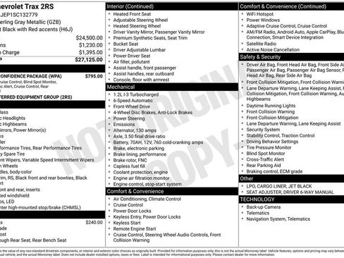 Used 2025 Chevrolet Trax RS w/ Driver Confidence Package FWD image 31