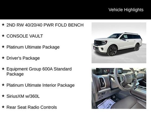 New 2025 Ford Expedition Max Platinum w/ Platinum Ultimate Package image 7