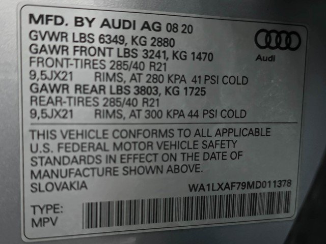 Used 2021 Audi Q7 3.0T Premium Plus w/ Premium Plus Package AWD/4WD image 49