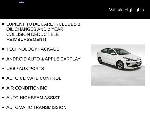 Used 2021 Kia Rio S w/ Technology Package FWD image 7