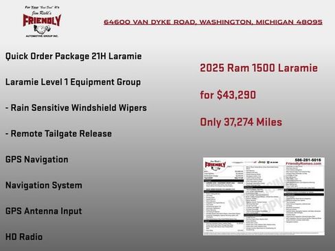 Used 2025 RAM 1500 Laramie AWD/4WD image 3