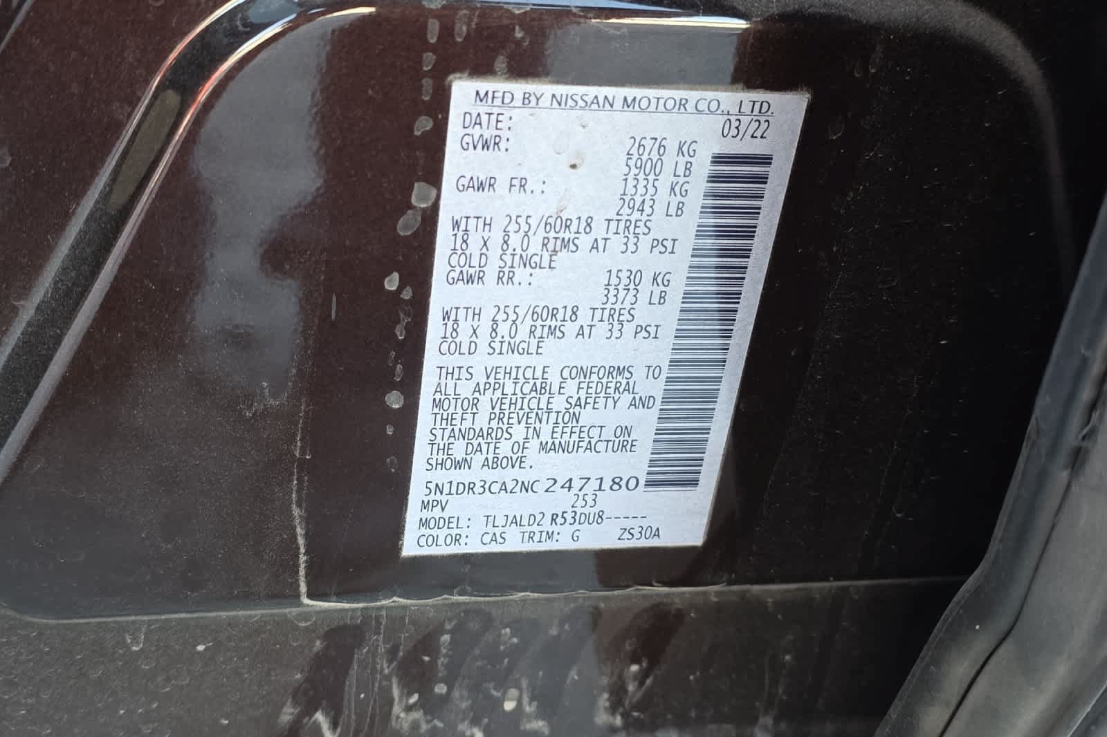 Used 2022 Nissan Pathfinder SL w/ Cargo Package FWD image 26