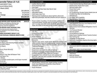 Used 2019 Chevrolet Tahoe LS w/ Enhanced Driver Alert Package