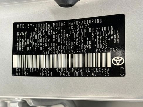 New 2026 Toyota Corolla SE FWD image 18