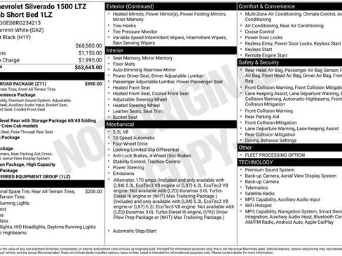 Used 2024 Chevrolet Silverado 1500 LTZ w/ Z71 Off-Road Package AWD/4WD image 32