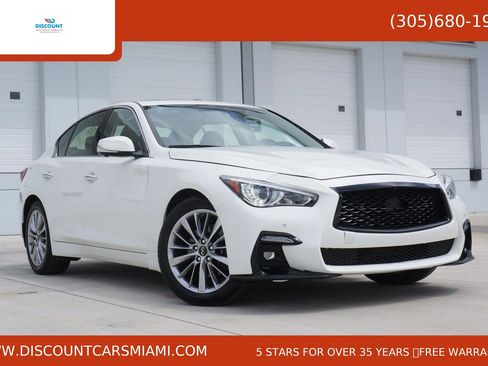 Used 2021 INFINITI Q50 Luxe w/ Cargo Package image 1