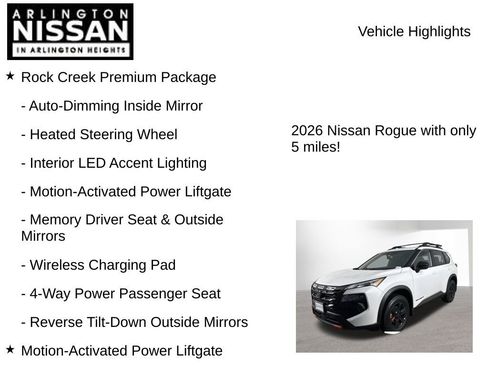New 2026 Nissan Rogue SV w/ Rock Creek Premium Package image 8