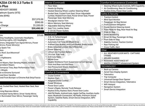 New 2026 MAZDA CX-90 3.3 Turbo S w/ Premium Plus AWD/4WD image 10