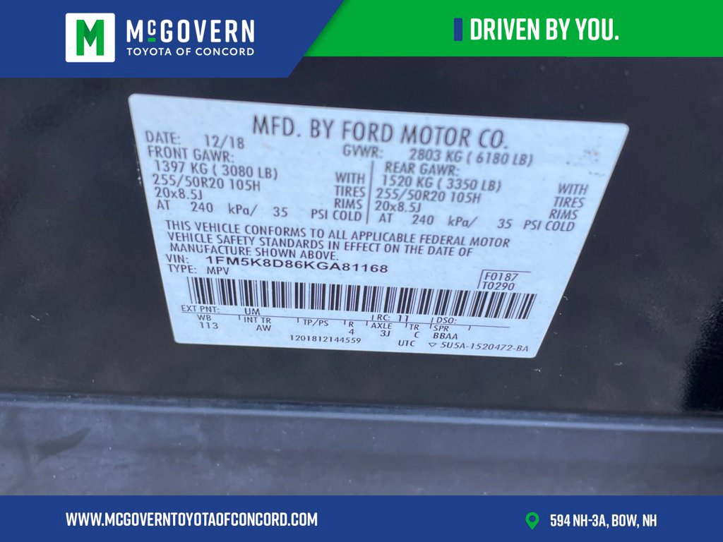 Used 2019 Ford Explorer XLT w/ Equipment Group 202A AWD/4WD image 37