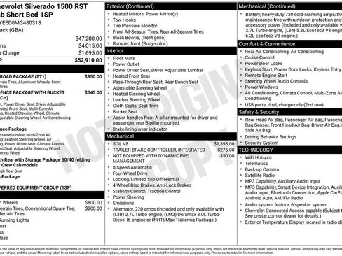 Used 2021 Chevrolet Silverado 1500 RST w/ Z71 Off-Road Package AWD/4WD image 3