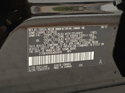 Used 2012 Toyota RAV4 Limited image 26