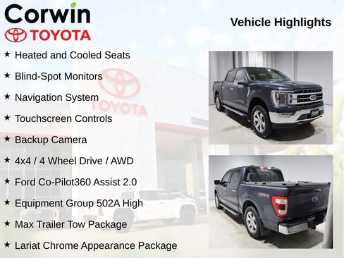 Used 2021 Ford F150 Lariat w/ Equipment Group 502A High image 11