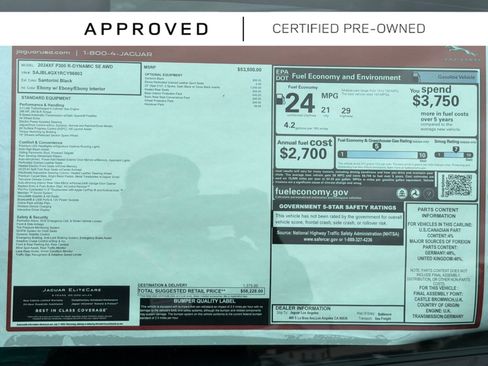 Used 2024 Jaguar XF R-Dynamic SE AWD/4WD image 28