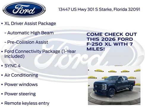 New 2026 Ford F250 XL w/ STX Appearance Package AWD/4WD image 25