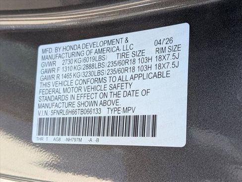 New 2026 Honda Odyssey EX-L image 20
