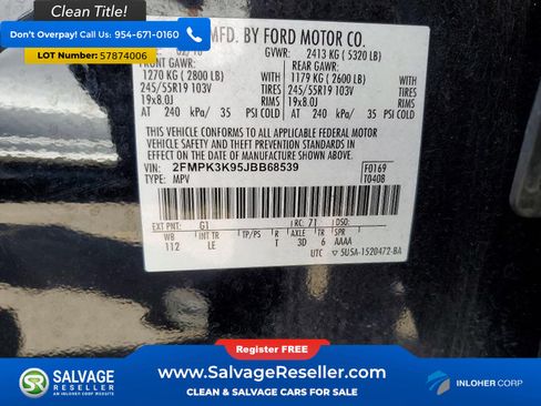 Used 2018 Ford Edge Titanium w/ Technology Package FWD image 16