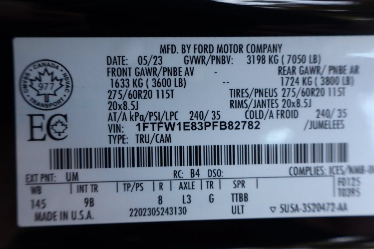 Used 2023 Ford F150 Platinum w/ FX4 Off-Road Package AWD/4WD image 46