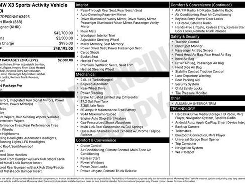 Used 2022 BMW X3 sDrive30i w/ Premium Package 2 (ZPA) image 4
