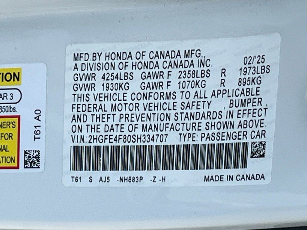 Used 2025 Honda Civic Sport Touring image 33