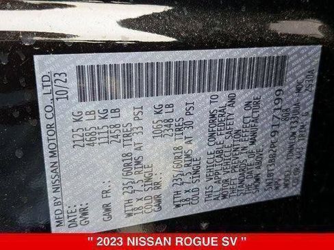 Certified 2023 Nissan Rogue SV AWD/4WD image 58