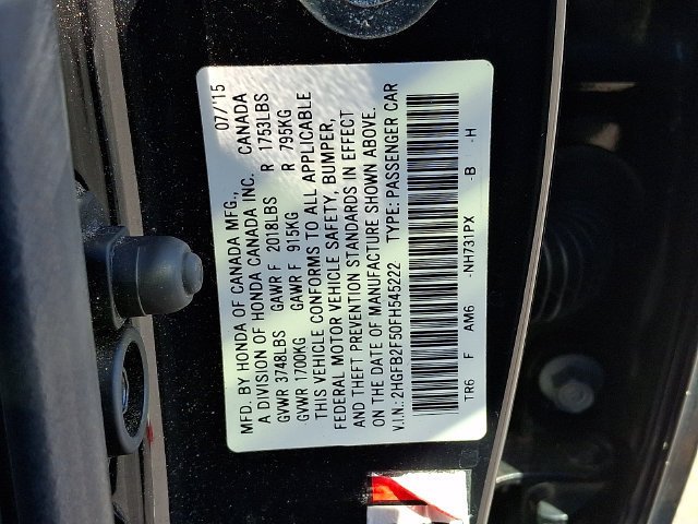 Used 2015 Honda Civic LX image 27