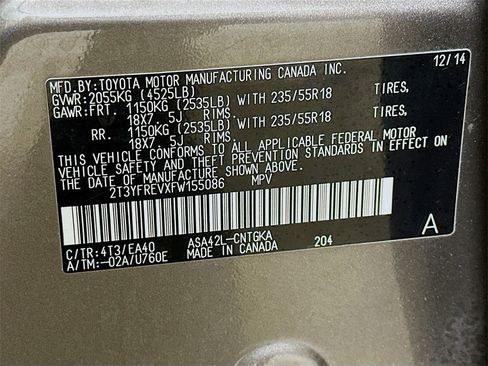 Used 2015 Toyota RAV4 Limited image 39