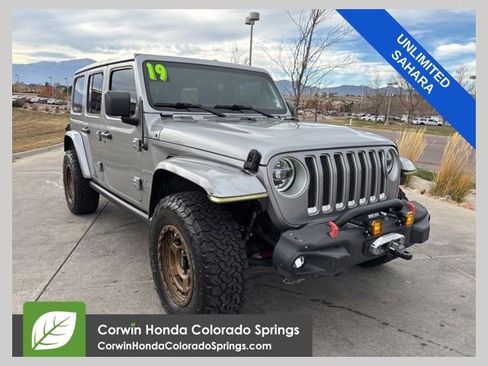 Used 2019 Jeep Wrangler Unlimited Sahara w/ Uconnect 4C Nav & Sound Group image 1