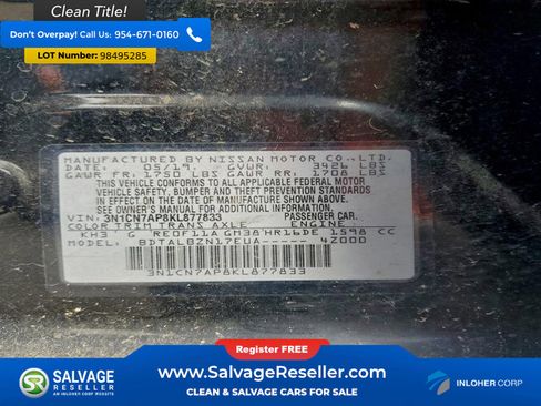 Used 2019 Nissan Versa SV image 16