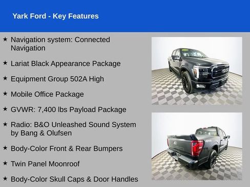 Certified 2024 Ford F150 Lariat w/ Equipment Group 502A High AWD/4WD image 2