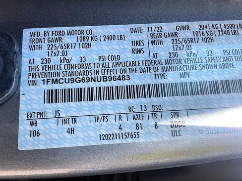 Certified 2022 Ford Escape SE w/ Convenience Package image 33