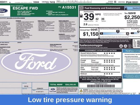 Used 2023 Ford Escape ST-Line w/ Equipment Group 301A image 49