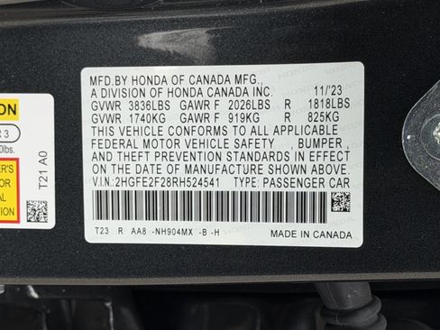 Certified 2024 Honda Civic LX image 28