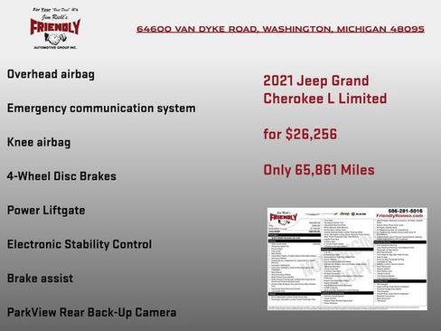 Used 2021 Jeep Grand Cherokee L Limited AWD/4WD image 7
