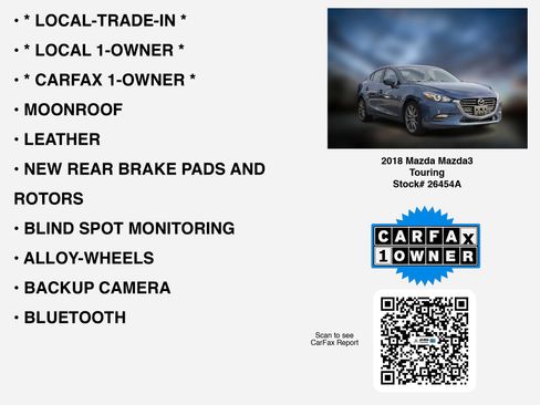 Used 2018 MAZDA MAZDA3 Touring image 7