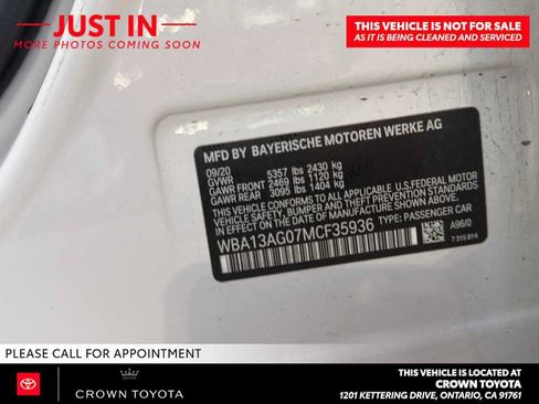 Used 2021 BMW 530e w/ Parking Assistance Package RWD image 10