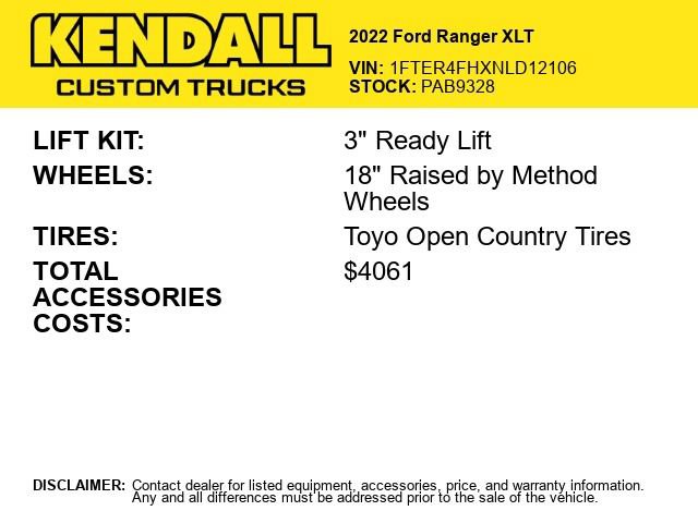 Used 2022 Ford Ranger XLT w/ Equipment Group 302A High AWD/4WD image 2