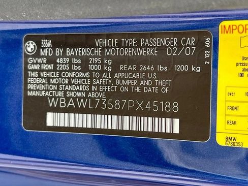 Used 2007 BMW 335i Convertible RWD image 27