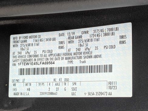 Used 2020 Ford F150 Lariat w/ Trailer Tow Package AWD/4WD image 31
