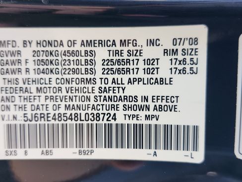 Used 2008 Honda CR-V EX image 25