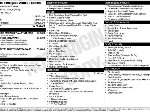 Used 2017 Jeep Renegade Altitude AWD/4WD image 1